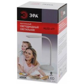 ЭРА наст.светильник NLED-477-8W-BK черный (20/120) ‎