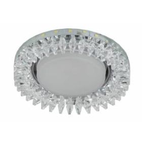 DK LD20 SL/WH Светильник ЭРА декор cо светодиодной подсветкой Gx53, прозрачный (30/720) ‎