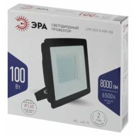 Прожектор светодиодный уличный ЭРА LPR-023-0-65K-100 100Вт 6500K 8000Лм 185х176х37 ‎