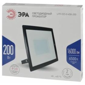 Прожектор светодиодный уличный ЭРА LPR-023-0-65K-200 200Вт 6500K 16000Лм 350х318х43 ‎