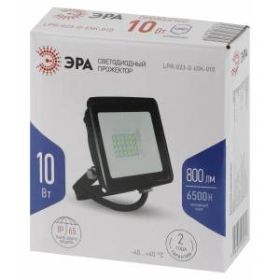Прожектор светодиодный уличный ЭРА LPR-023-0-65K-010 10Вт 6500K 800Лм 81х75х21,5 ‎