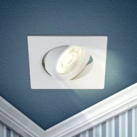 KL LED 21A-5 3K WH Светильник ЭРА светодиодный квадратный поворотн. LED SMD 5W 3000K, белый (100/160 ‎
