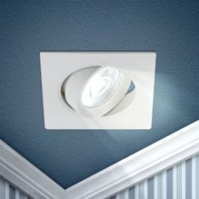 KL LED 21A-5 4K WH Светильник ЭРА светодиодный квадратный поворотн. LED SMD 5W 4000K, белый (100/160 ‎