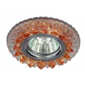 DK LD19 SL OR/WH Светильник ЭРА декор cо светодиодной подсветкой MR16, прозрачный оранжевый (50/1400 ‎