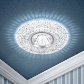 DK LD33 SL/WH Светильник ЭРА декор cо светодиодной подсветкой MR16, прозрачный (40/1200) ‎