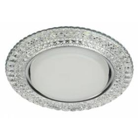 DK LD26 SL/WH Светильник ЭРА декор cо светодиодной подсветкой Gx53, прозрачный (50/800) ‎