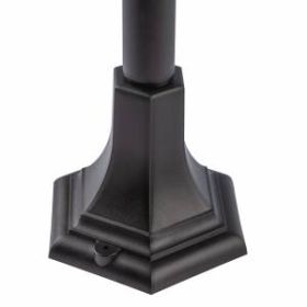 ЭРА Светильник садово-парковый 4гран черный напольный 112см E27 IP44(У1) НТУ 07-40-002 «Валенсия 4» (60) ‎