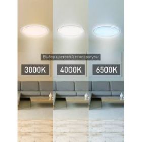 Светильник потолочный светодиодный ЭРА Классик с ДУ SPB-6-100-RC "Saturn" 100Вт 3000-6500К 7500Лм прозрачный кант ‎