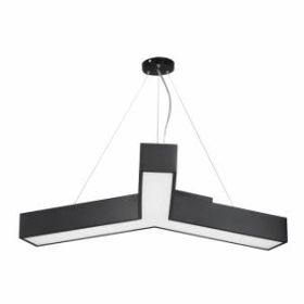 Светильник светодиодный Geometria ЭРА Igrek SPO-143-B-40K-056 56Вт 4000К 3700Лм IP40 900*900*80 черный подвесной ‎