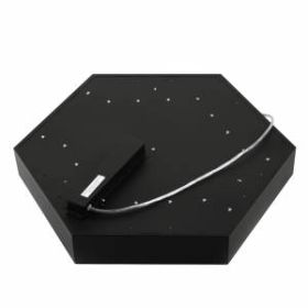 Светильник светодиодный Geometria ЭРА Hexagon SPO-121-B-40K-038 38Вт 4000К 4000Лм IP40 600*600*80 черный подвесной ‎