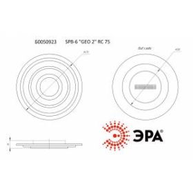 Светильник потолочный светодиодный ЭРА GEO с ДУ SPB-6 "GEO 2" RC 75 75Вт 3000-6500К ‎