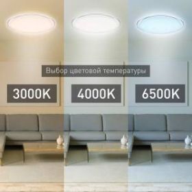 Светильник потолочный светодиодный ЭРА Классик с ДУ SPB-6-100-RC "Saturn" 100Вт 3000-6500К 7500Лм прозрачный кант ‎