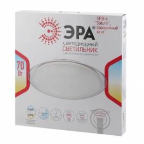 Светильник потолочный ЭРА Классик с ДУ SPB-6-70-RC "Saturn" 70Вт 3000-6500К с ДУ прозрачный кант ‎