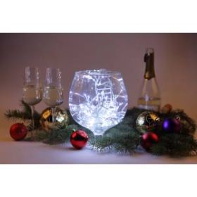 ENIN - WC ЭРА Гирлянда LED Мишура 3,9 м белый провод, холодный свет, 220V (24/576) ‎