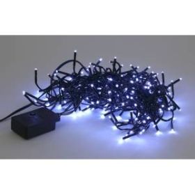 ENIN - GC ЭРА Гирлянда LED Нить Мишура 3,9 м зеленый провод, холодный свет, 220V (24/576) ‎