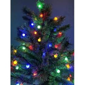 ENIN - 15BM ЭРА Гирлянда LED Нить Шарики d15мм, 5 м мультиколор, 220V, (36/756) ‎