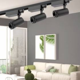 Трековый светильник трехфазный ЭРА STR-30-99-40K-B20 регулируемый луч 4000K черный ‎