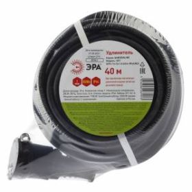 Удлинитель силовой ЭРА UPx-1e-3x1,5-40m-IP44(KG) в бухте с заземлением 1 розетка 40 м КГ 3х1,5мм2 ‎