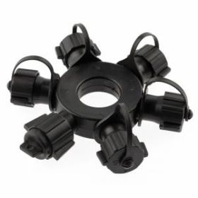 Разветвитель ЭРА ERAPS-OR для гирлянд IP65 круговой 6 гнезд черный ‎