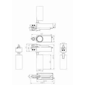 Трековый светильник трехфазный ЭРА SТR-30-36-30K-W20 узкий луч 3000K белый ‎