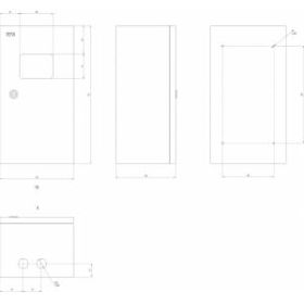 ЭРА SIMPLE ЩМПг (окно)-01 IP54 (410x220x175) (70) ‎