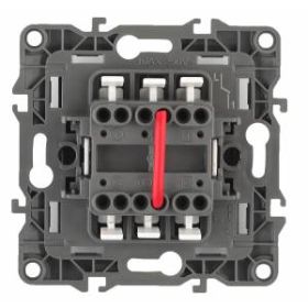 12-1004-06 ЭРА Выключатель двойной, 10АХ-250В, IP20, без м.лапок, Эра12, чёрный (10/100/2500) ‎