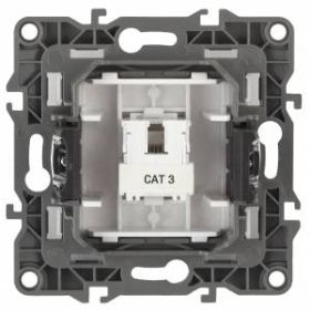 12-3105-13 ЭРА Розетка телефонная RJ11, IP20, Эра12, бронза (10/100/2500) ‎