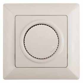 4-401-02 Intro Светорегулятор поворотный, 600Вт 230В, СУ, Solo, сл.кость (10/100/2000) ‎/ Б0043397