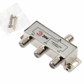 Делитель ТВ ЭРА D-F-02 3 ответвления под F разъём 5-1000 МГц ‎