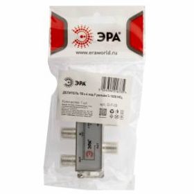 Делитель ТВ ЭРА D-F-03 4 ответвления под F разъём 5-1000 МГц ‎