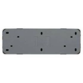 Розетка Intro Quadro 2-207-01 четырехместная 4х2P, 16А-250В, IP20, открытой установки, белый ‎