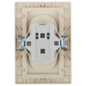 1-204-05 Intro Розетка 2х2P, 16А-250В, IP20, СУ, Plano, антрацит (10/100/1500) ‎