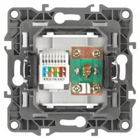 12-3110-14 ЭРА Розетка комбинированная RJ45+TV, IP20, Эра12, медь (10/100/3200) ‎