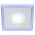 LED 4-6 BL Светильник ЭРА светодиодный квадратный c cиней подсветкой LED 6W 220V 4000K (40/960) ‎