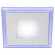 LED 4-6 BL Светильник ЭРА светодиодный квадратный c cиней подсветкой LED 6W 220V 4000K (40/960) ‎