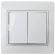 1-104-01 Intro Выключатель двойной, 10А-250В, IP20, СУ, Plano, белый (10/200/2400) ‎/ Б0027601