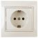 1-202-02 Intro Розетка 2P+E Schuko, 16А-250В, IP20, СУ, Plano, сл.кость (10/200/2000) ‎/ Б0027610