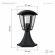 ЭРА Светильник садово-парковый 6гран черный напольный 29см E27 IP44(У1) НТУ 07-40-003 «Валенсия 1» (8/48) ‎