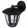 ЭРА Светильник садово-парковый 6гран черный настенный вниз E27 IP44(У1) НБУ 07-40-004 «Дели 3» (8/96) ‎
